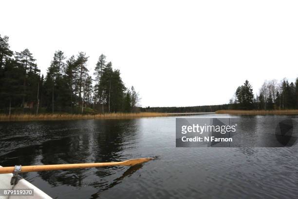 oar in the lake - n farnon stock pictures, royalty-free photos & images