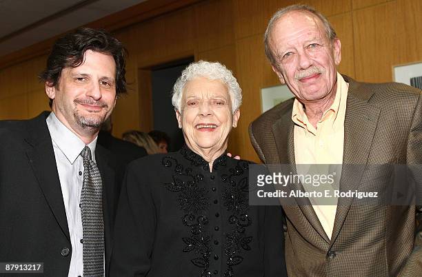 Host Ben Mankiiewicz, Rosemary Mankiewicz and writer Tom Mankiewicz attend AMPAS' centenial salute celebration of Joseph L. Mankiewicz on May 21,...
