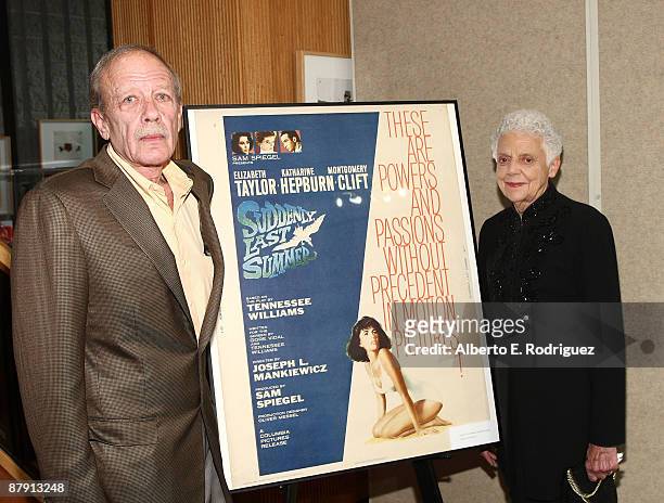 Writer Tom Mankiewicz and Rosemary Mankiewicz attend AMPAS' centenial salute celebration of Joseph L. Mankiewicz on May 21, 2009 in Beverly Hills,...