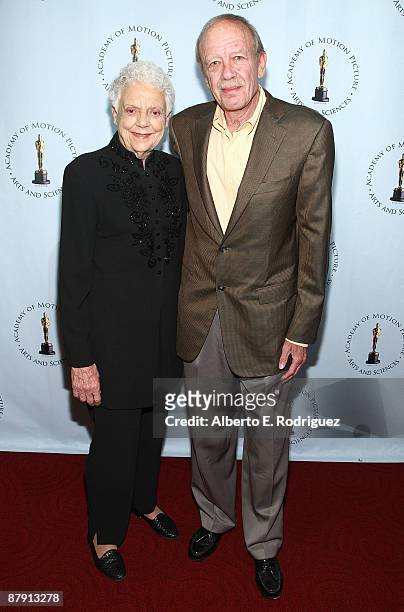RosemaryMankiewicz and writer Tom Mankiewicz attend AMPAS' centenial salute celebration of Joseph L. Mankiewicz on May 21, 2009 in Beverly Hills,...