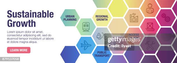 ilustraciones, imágenes clip art, dibujos animados e iconos de stock de bandera de la sostenibilidad - objetivos de desarrollo sostenible