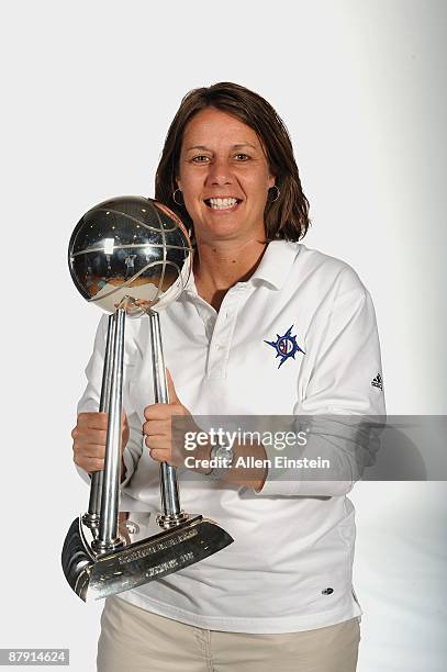 Assistant coach Cheryl Reeve poses during the 2009 Detroit Shock Media Day on May 18, 2009 at The Palace of Auburn Hills in Auburn Hills, Michigan....