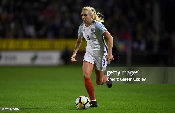 Alex Greenwood of England during the FIFA Women's World Cup Qualifier between England and Bosnia at Banks' Stadium on November 24, 2017 in Walsall,...