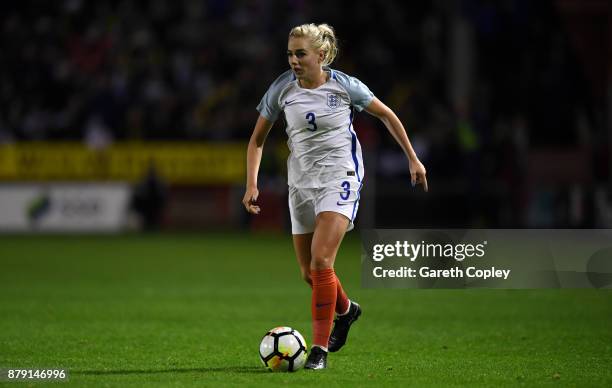 Alex Greenwood of England during the FIFA Women's World Cup Qualifier between England and Bosnia at Banks' Stadium on November 24, 2017 in Walsall,...