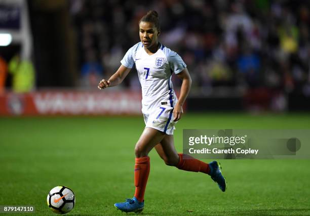 Nikita Parris of England during the FIFA Women's World Cup Qualifier between England and Bosnia at Banks' Stadium on November 24, 2017 in Walsall,...