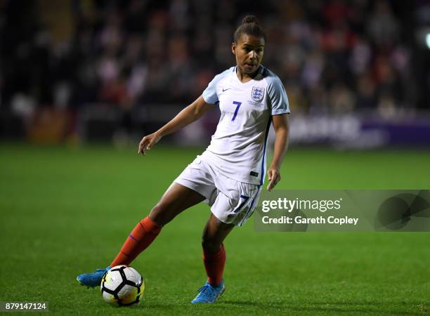 Nikita Parris of England during the FIFA Women's World Cup Qualifier between England and Bosnia at Banks' Stadium on November 24, 2017 in Walsall,...