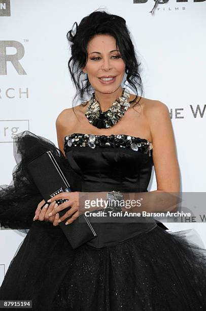 Director Yamina Benguigui attends the amfAR Cinema Against AIDS 2009 benefit at the Hotel du Cap during the 62nd Annual Cannes Film Festival on May...