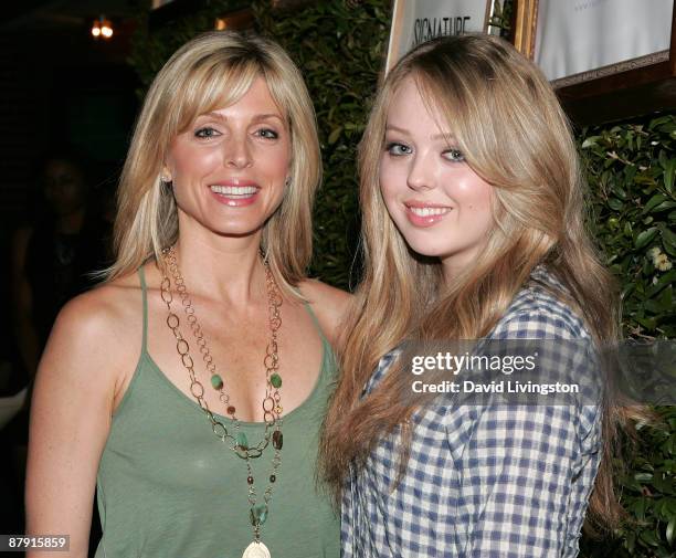 Actress Marla Maples and daughter Tiffany Trump attend the grand opening of The Painted Nail on May 21, 2009 in Sherman Oaks, California.