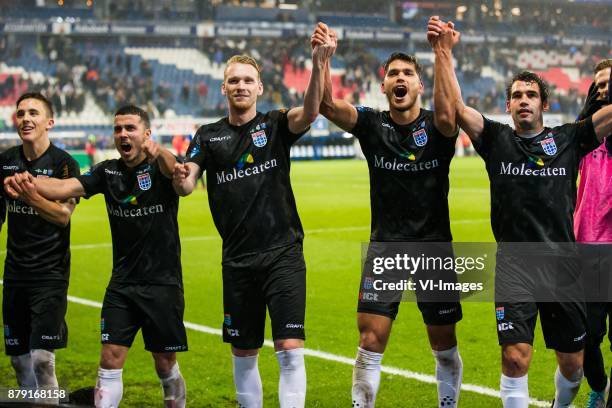 Ryan Thomas of PEC Zwolle, Mustafa Saymak of PEC Zwolle, Stef Nijland of PEC Zwolle, Nicolas Freire of PEC Zwolle, Dirk Marcellis of PEC Zwolle...
