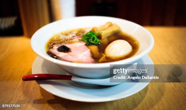 bowel of ramen - ramen noodles stock pictures, royalty-free photos & images