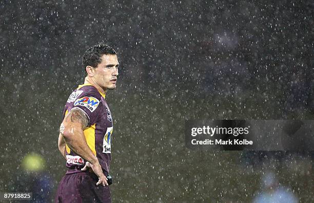 Marsh watches on during the round 11 NRL match between the Wests Tigers and the Brisbane Broncos at Campbelltown Sports Stadium on May 22, 2009 in...