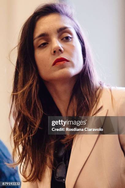 Gomorrah Tv Serie italian Actress Cristiana Dell'Anna attends the Studio In Triennale on November 25, 2017 in Milan, Italy.