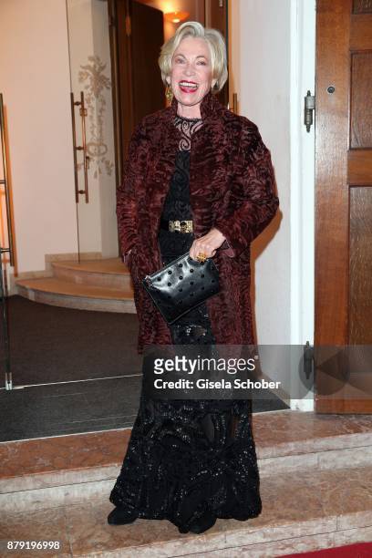 Ingvild Goetz during the 80th birthday party of Roland Berger at Cuvillies Theatre on November 25, 2017 in Munich, Germany.