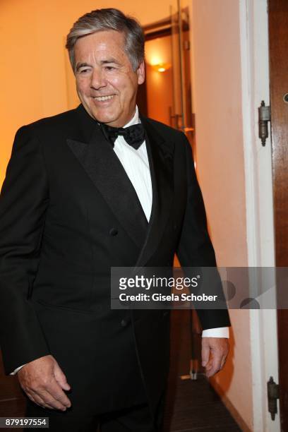 Prof. Josef Ackemann, former Deutsche Bank, during the 80th birthday party of Roland Berger at Cuvillies Theatre on November 25, 2017 in Munich,...