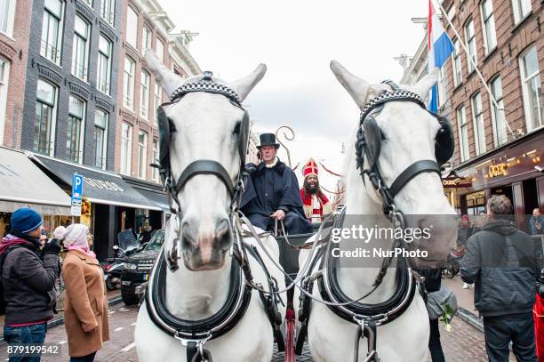 Actor Patrick Mathurin arrived like each year dressed as &quot;De Nieuwe Sint&quot;, on November 25th, Amsterdam, Netherlands. Described by Mathurin...