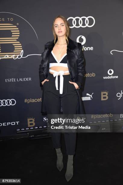 Elena Carriere attends the Place To B Influencer Award at Axel Springer Haus on November 25, 2017 in Berlin, Germany.