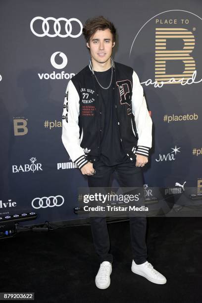 Jorge Blanco attends the Place To B Influencer Award at Axel Springer Haus on November 25, 2017 in Berlin, Germany.