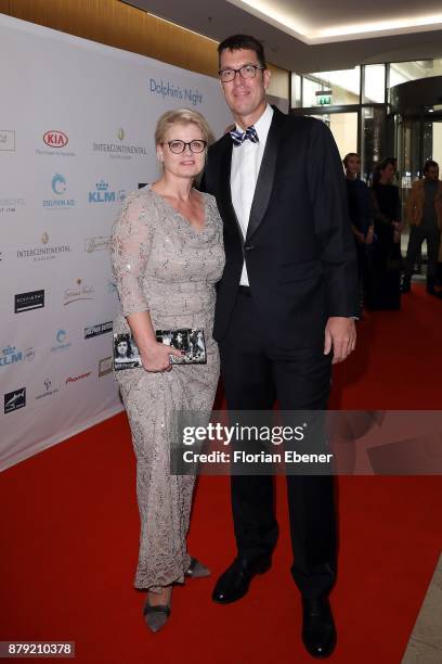 Andrea Spatzek attends the charity event Dolphin's Night at InterContinental Hotel on November 25, 2017 in Duesseldorf, Germany.