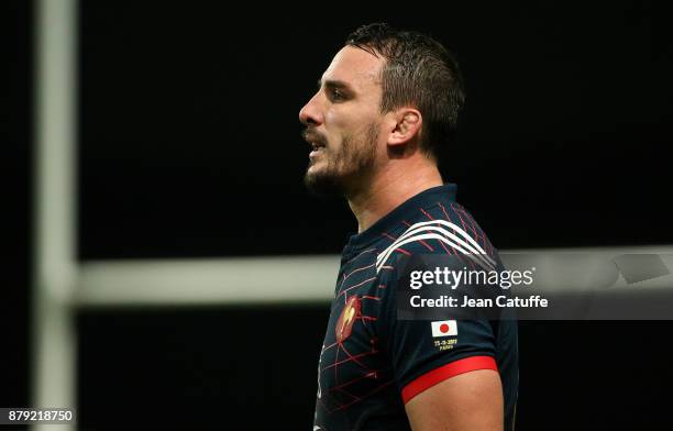 Louis Picamoles of France during the Autumn International rugby match between France and Japan at U Arena on November 25, 2017 in Nanterre near...