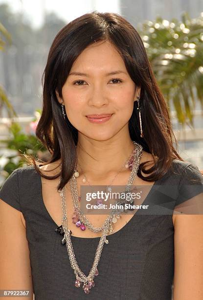 Actress Zhang Ziyi attends the Cinefondation Jury Photo Call Photo Call at the Palais De Festivals during the 62nd Annual Cannes Film Festival on May...