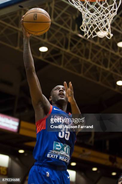 Milton Doyle of the Long Island Nets shoots the ball against the Canton Charge on November 25, 2017 at the Canton Memorial Civic Center in Canton,...