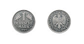 One deutsche mark, Germany coin 1990