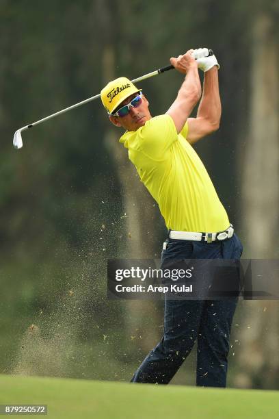 Rafa Cabrera Bello of Spain pictured during final round of the UBS Hong Kong Open at The Hong Kong Golf Club on November 26, 2017 in Hong Kong, Hong...