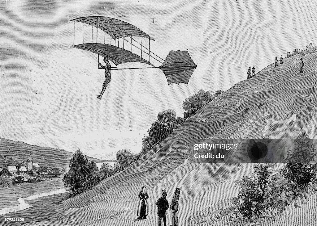 Very First Flying Machine One Of The First Flying Machines To Be Tested On The Mountain High-Res ...