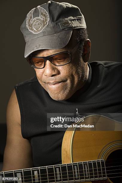 Guitarist Bobby Womack at his home in Sherman Oaks, CA.