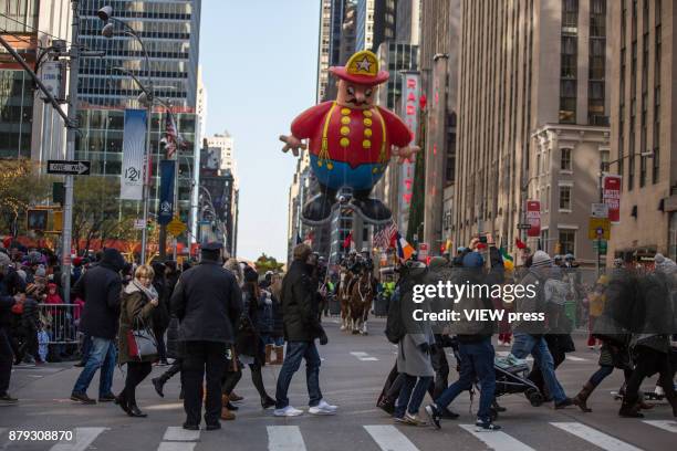 Hundreds of thousands of people attend to the 91st annual Macy's Thanksgiving Day Parade on November 23, 2017 in New York City.