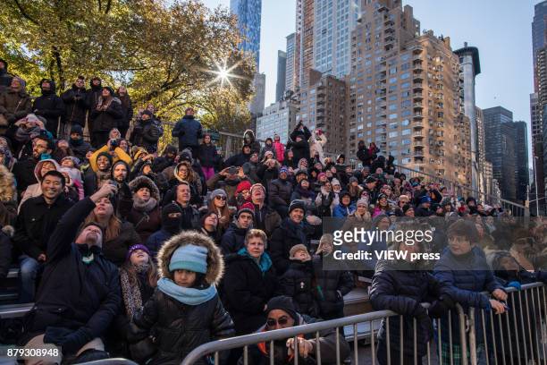 Hundreds of thousands of people attend to the 91st annual Macy's Thanksgiving Day Parade on November 23, 2017 in New York City.