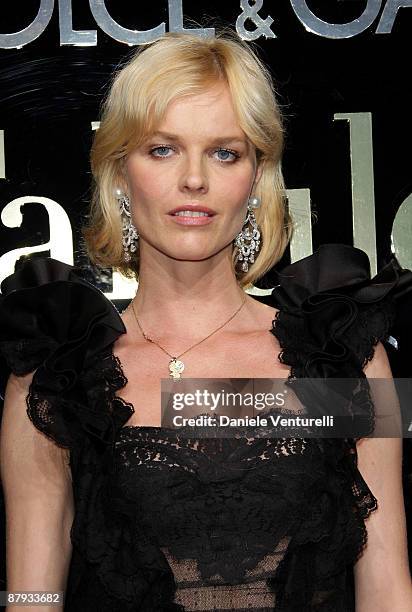 Eva Herzigova attends the Dolce & Gabbana Party at the Le Baoli, Port Canto during the 62nd Annual Cannes Film Festival on May 22, 2009 in Cannes,...