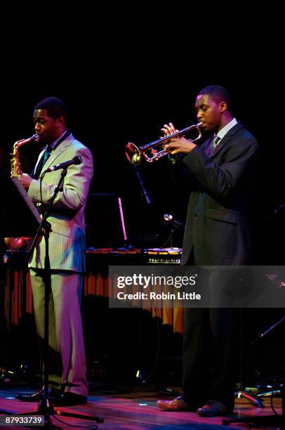 Nathaniel Facey and Mark Crown of Empirical perform on stage at The Purcell Room, South Bank Centre on May 22, 2009 in London, England.