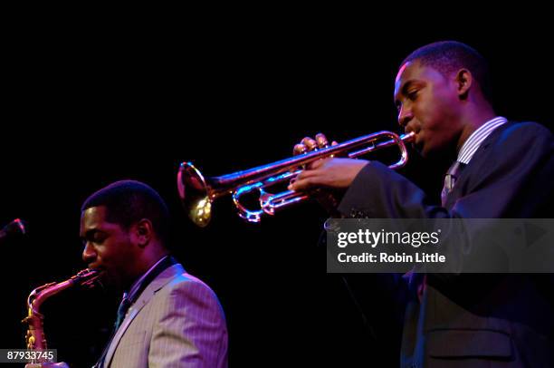 Nathaniel Facey and Mark Crown of Empirical perform on stage at The Purcell Room, South Bank Centre on May 22, 2009 in London, England.