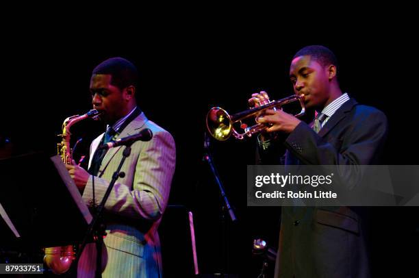 Nathaniel Facey and Mark Crown of Empirical perform on stage at The Purcell Room, South Bank Centre on May 22, 2009 in London, England.