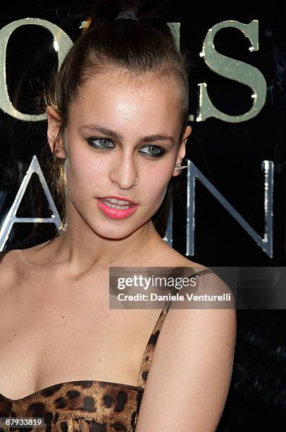 Alice Dellal attends the Dolce & Gabbana Party at the Le Baoli, Port Canto during the 62nd Annual Cannes Film Festival on May 22, 2009 in Cannes,...