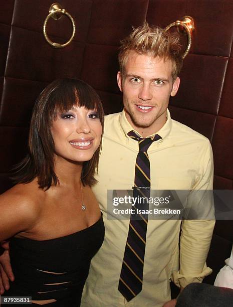 Cheryl Burke and Maxwell Zagorski celebrate Burke's birthday at Lavo Restaurant & Nightclub inside The Palazzo on May 22, 2009 in Las Vegas, Nevada.