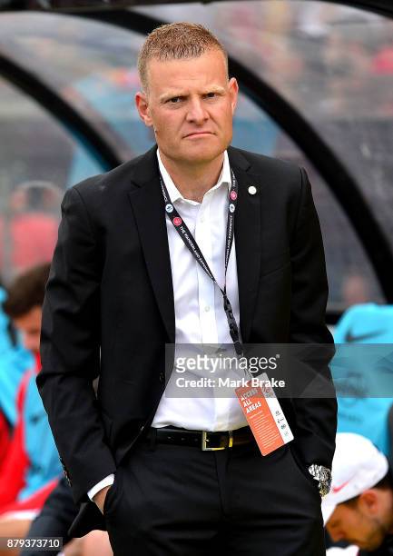 Josep Gombau coach of Western Sydney Wanderers before the round eight A-League match between Adelaide United and the Western Sydney Wanderers at...