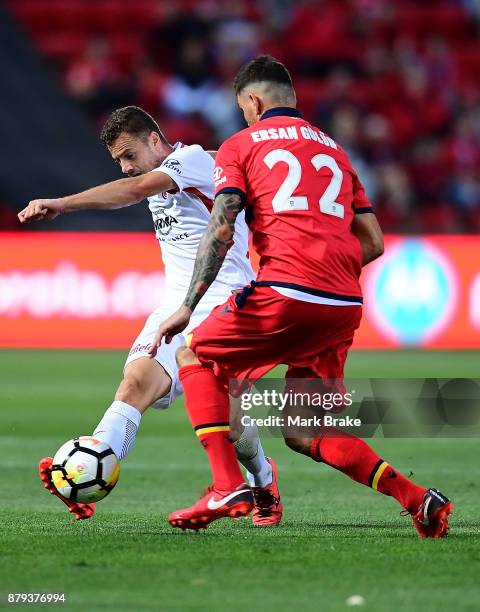 Oriol Riera of Western Sydney Wanderers during the round eight A-League match between Adelaide United and the Western Sydney Wanderers at Coopers...