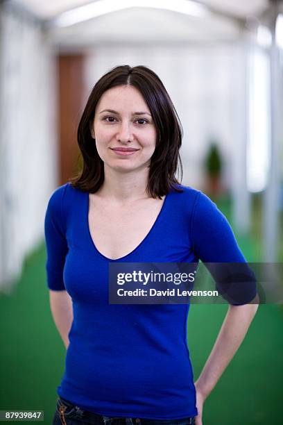 Sana Krasikov, author of 'One More Year', poses for a portrait at the Hay festival on May 23, 2009 in Hay-on-Wye, Wales.