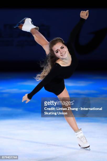 Elena Radionova of Russia performs during the 2017 Shanghai Trophy Exhibition at the Oriental Sports Center on November 26, 2017 in Shanghai, China.