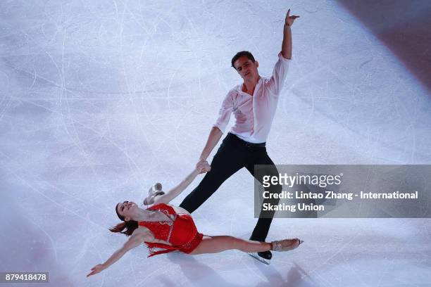 Marie-Jade Lauriault and Romain Le Gac of France performs during the 2017 Shanghai Trophy Exhibition at the Oriental Sports Center on November 26,...