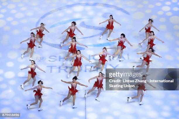 Team Les Supremes of Canada performs during the 2017 Shanghai Trophy Exhibition at the Oriental Sports Center on November 26, 2017 in Shanghai, China.