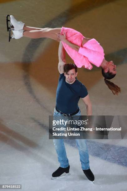 Valentina Marchei and Ondrej Hotarek of Italy performs during the 2017 Shanghai Trophy Exhibition at the Oriental Sports Center on November 26, 2017...