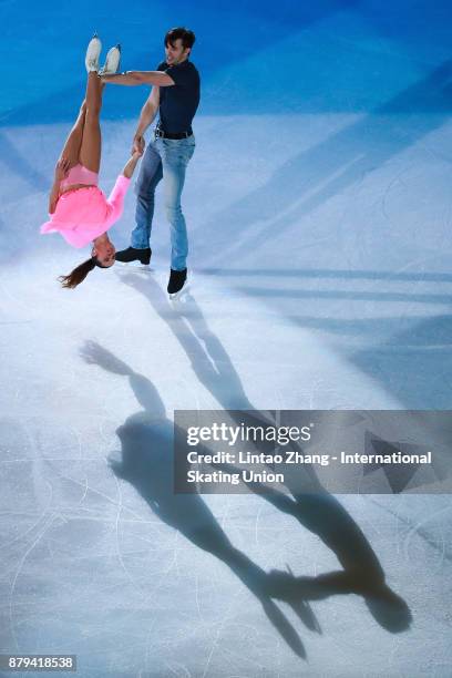 Valentina Marchei and Ondrej Hotarek of Italy performs during the 2017 Shanghai Trophy Exhibition at the Oriental Sports Center on November 26, 2017...