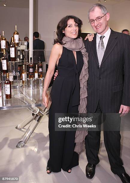 Actress Lisa Edelstein and Ken Grier attend The Macallan's "Master of Photography" series at M+B Gallery on January 29, 2008 in West Hollywood,...
