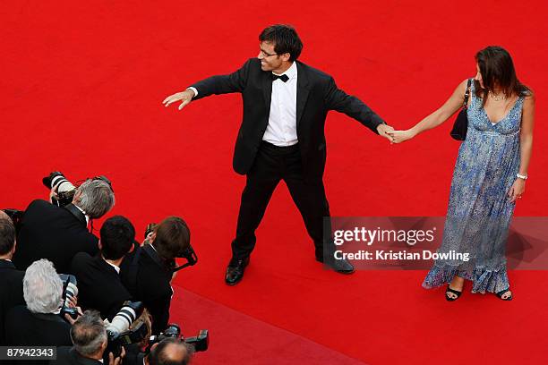 Journalist David Pujadas attends the 'Face' Premiere at the Grand Theatre Lumiere during the 62nd Annual Cannes Film Festival on May 23, 2009 in...