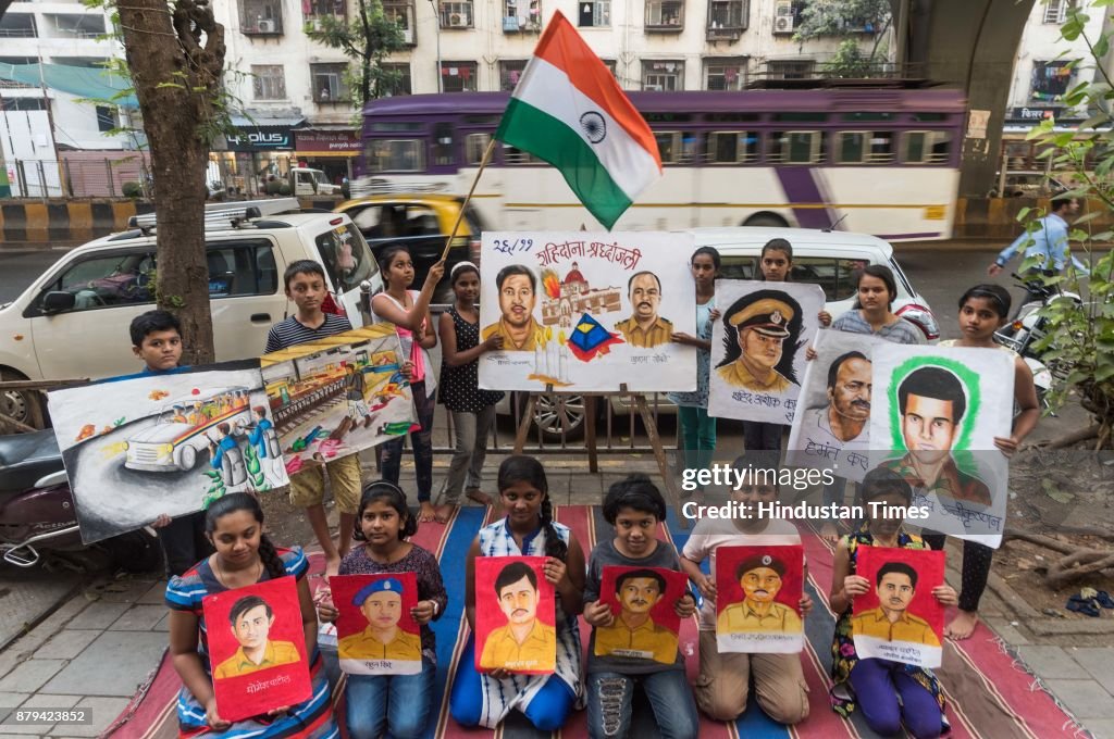Child Artists Made Paintings To Give Tribute To 26/11 Martyrs