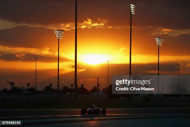 Valtteri Bottas driving the Mercedes AMG Petronas F1 Team Mercedes F1 WO8 on track during the Abu Dhabi Formula One Grand Prix at Yas Marina Circuit...