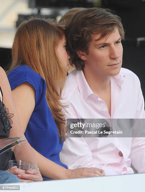 Princess Beatrice and her boyfriend Dave Clark attend the Amber Fashion Show and Auction held at the Meridien Beach Plaza on May 22, 2009 in Monte...